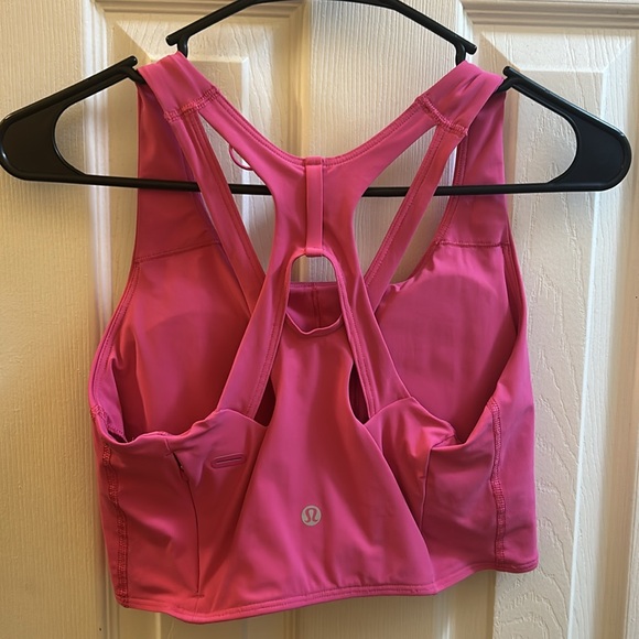 Women's Lululemon SONIC Pink Sports Bra - Picture 4 of 6